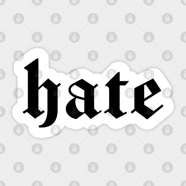 hate Sticker by purplecrowshub